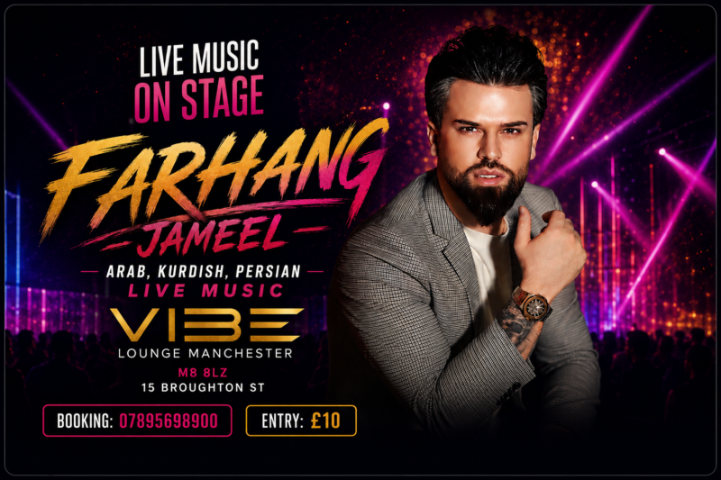 LIVE MUSIC ARAB,KURDISH,PERSIAN (Singer FARHANG )